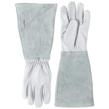 Gartenhandschuhe mit Unterarmschutz Amazon | Leder | Dornfest | Gr. M | NEU OVP