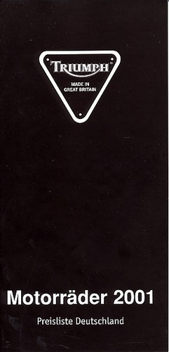 Triumph motorrad preisliste - motorrad,
