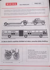 Wiking bildpreisliste 1982 - wiking, 1982/83
