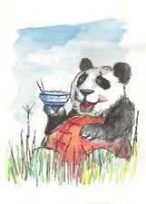 Aquarell-Tusche Mischtechnik