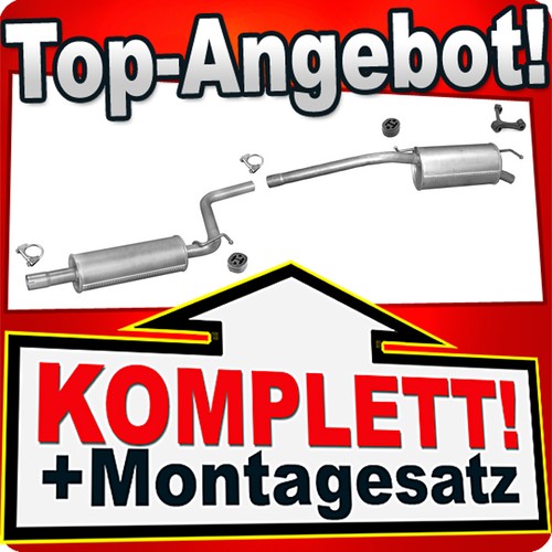 Auspuff für caddy iii 4 - auspuff,