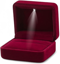Weinrot Ringschatulle –