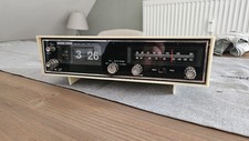 Radiowecker, Klappzahlenwecker, Retro, Vintage, Harvard Cardinal