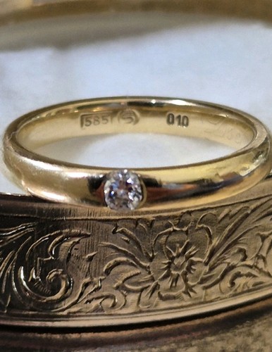 Ring aus 585er gelbgold mit - 585er,