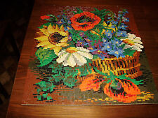 5 Ministeckbilder - komplett gesteckt und zum Aufhängen - alle 53,2 x 46,6 cm -