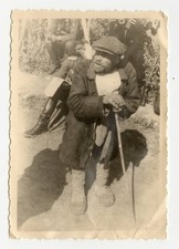 Original Foto Jüdischer Mann mit Panzermann, Jude, Osteuropa, 2. Weltkrieg WK