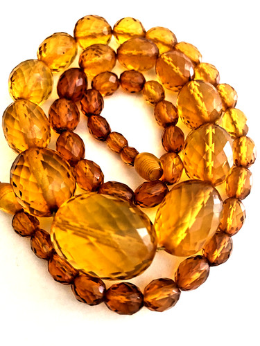 Art deco bernstein kette - art,