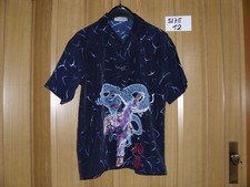 Vintage Hemd ca 45 Jahre alt Japanischer Karate Drachen Print sehr guter Zustand