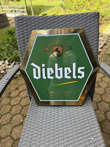 Diebels alt emaille schild - diebels,