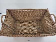 Weidekorb Wäschekorb mit Griffe Aufbewahrung Deko alt antik rustikal #259340