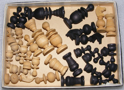 Vintage sammler schachfiguren - sammler,
