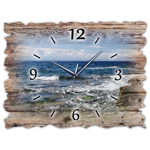 Holz wanduhr leise lautlos - holz,
