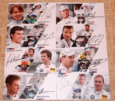 DTM 2014 BMW official autograph cards, autogrammkarte