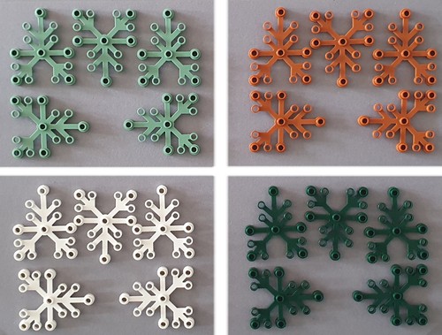Lego pflanzen blatt - 5x,