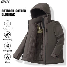 JNLN Unisex Fleecejacke Winter Wasserdicht Winddicht Thermo Outdoor Jacke
