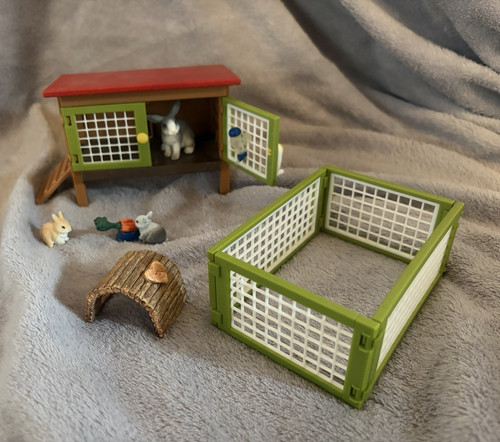 Schleich farm world hasenstall - schleich,