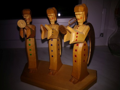 Engel 3er holz geschnitzt - engel,