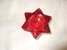 Teelichthalter Glas  Stern 2