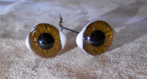 Tolle alte glasaugen - glasaugen, 23x19mm