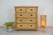 schöne große Landhaus-Kommode im Gründerzeitstil in Weichholz massiv "Antik-Lux"