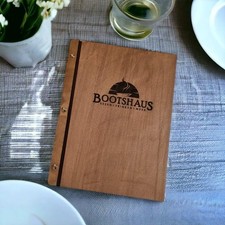 Holz Speisekarten Mappe - 1