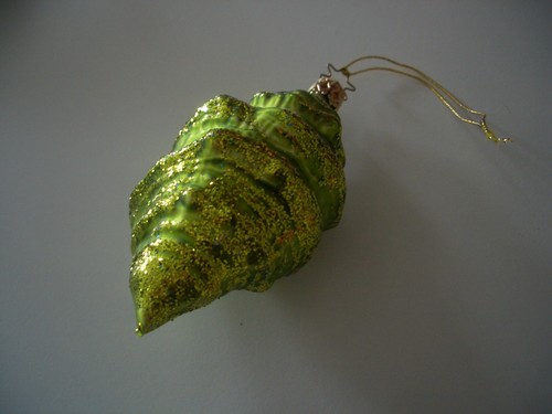 Christbaumschmuck glas muschel - glas,
