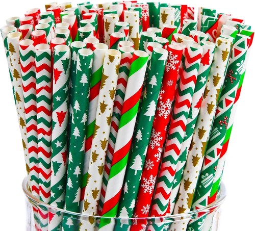 Papierstrohhalme weihnachten - papierstrohhalme,