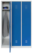 Umkleidespind 3 Abteile á 40cm Metallspind Garderobenspind Spind Kleiderspind