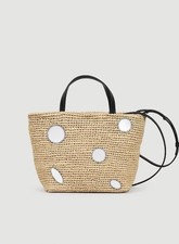 *SANDRO*Paris* Korbtasche aus Raffia & Leder NEU 