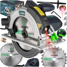 wuber Kreissäge Handkreissäge 2400W, Ø 185 mm, Laserführung, Parallelanschlag