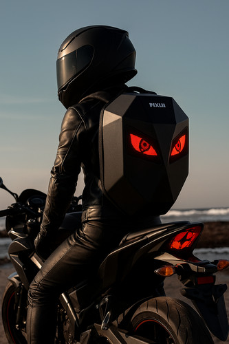 Led motorrad rucksack - led-motorrad-rucksack, mit