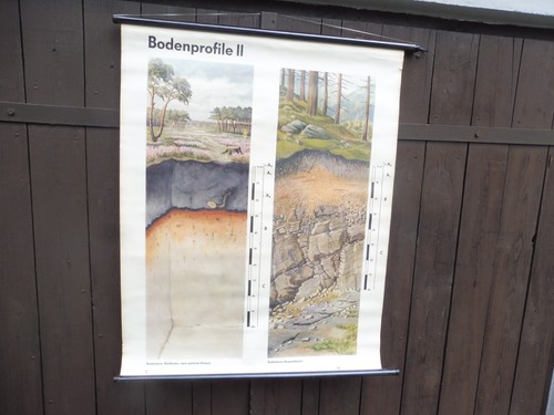 Alte rollkarte schulwandtafel - alte,