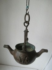 antiker Lavabo Lavabokessel in bronce datiert ANNO 1751