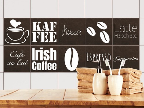Fliesenaufkleber kaffee küche - kaffee,