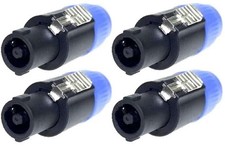 4 x Adam Hall Speaker Stecker
