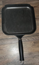 PROMONT Aluguss Grillpfanne – 28 x 28 cm – ca. 52 cm Gesamtlänge