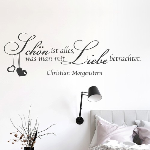 Wandtattoo zitat schön - "schön, ist