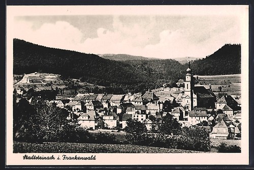 Ansichtskarte stadtsteinach - ansichtskarte,
