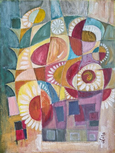 Original acryl abstraktes - acryl,