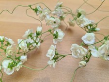 2 x Rosengirlande - Weiß - künstlich - 2 x ca. 180 cm