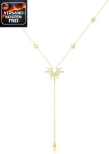 Goldene Damenhalskette lange