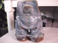 Blumentopf / Übertopf / Handarbeit / Latzhose