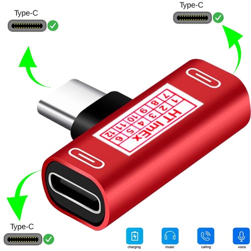 Rot usb splitter auf - usb-c,