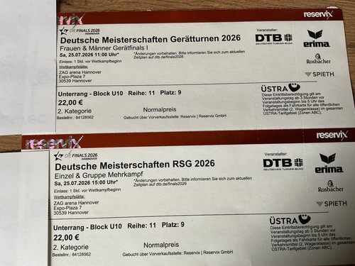 Tickets deutsche - 2,