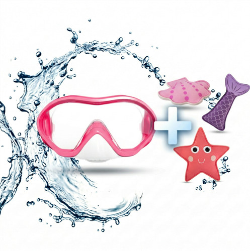 Taucherbrille kinder pink - taucherbrille,