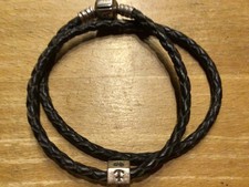 PANDORA Armband Leder braun