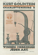 Kurt Goldstein Matador Winden Hebezeuge Levator Zahnrad Motor Original 339