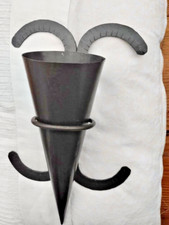 Wandfackel Wandkerzenhalter im Mittelalter Stil aus Eisen 35 cm