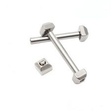 2 Stk. Schraubsteg Edelstahl