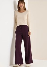 CECIL 380093 NEELE Hose Stoffhose L30 Wide Leg elastischer Bund hinten weinrot